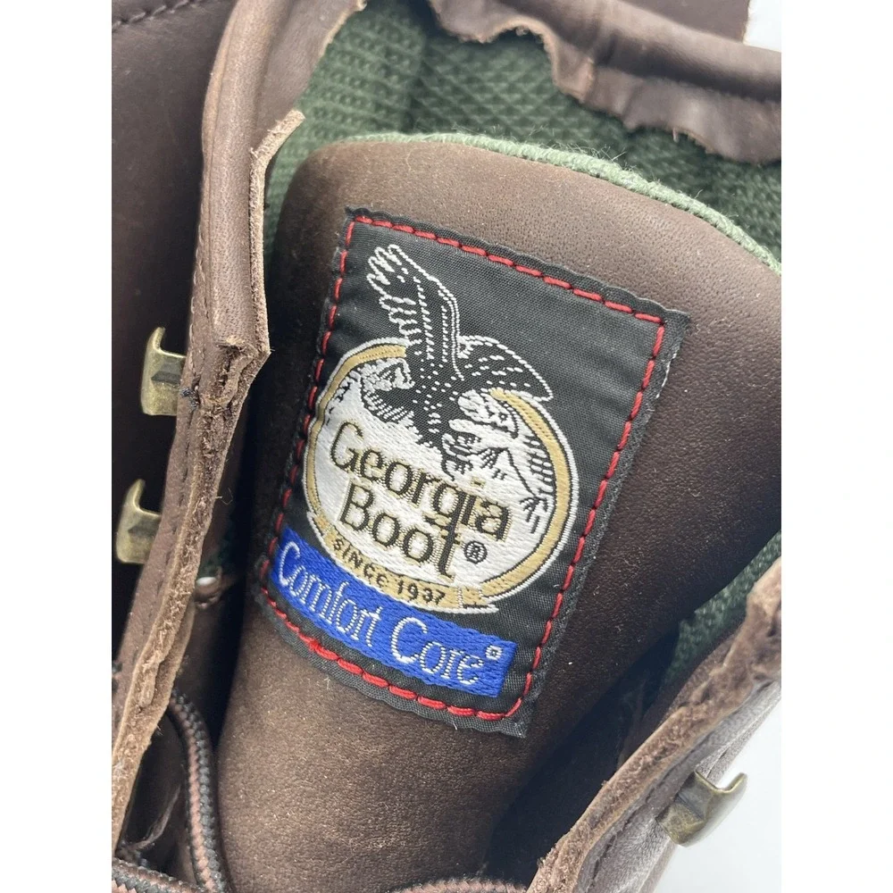 Georgia Muddog G6633 Mens US 14W Brown Waterproof EH Steel Toe Safety Work Boots